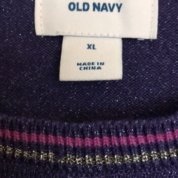 Purple long sleeve sweater slightly used - Picture 2 of 2